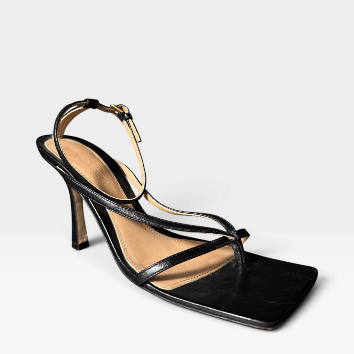 Bottega Veneta Square Toe Sandals
