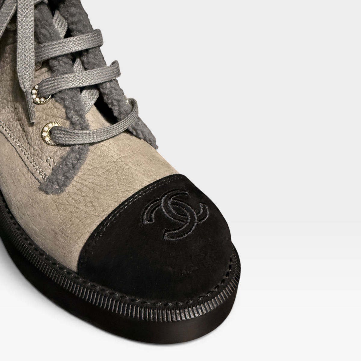 Chanel Short Shearling Lined Boots