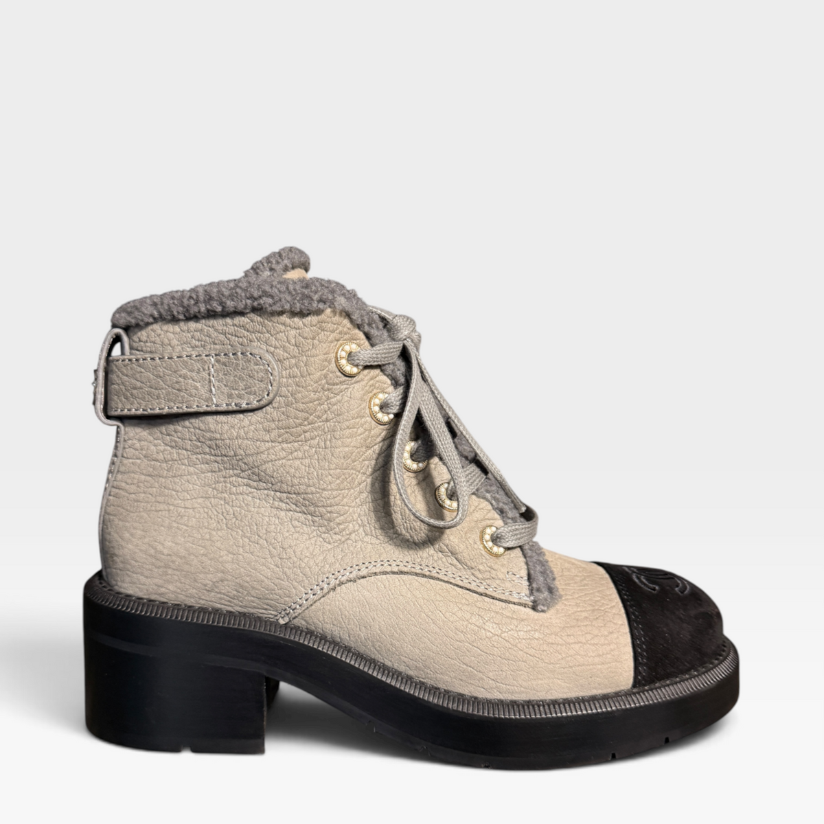 Chanel Short Shearling Lined Boots
