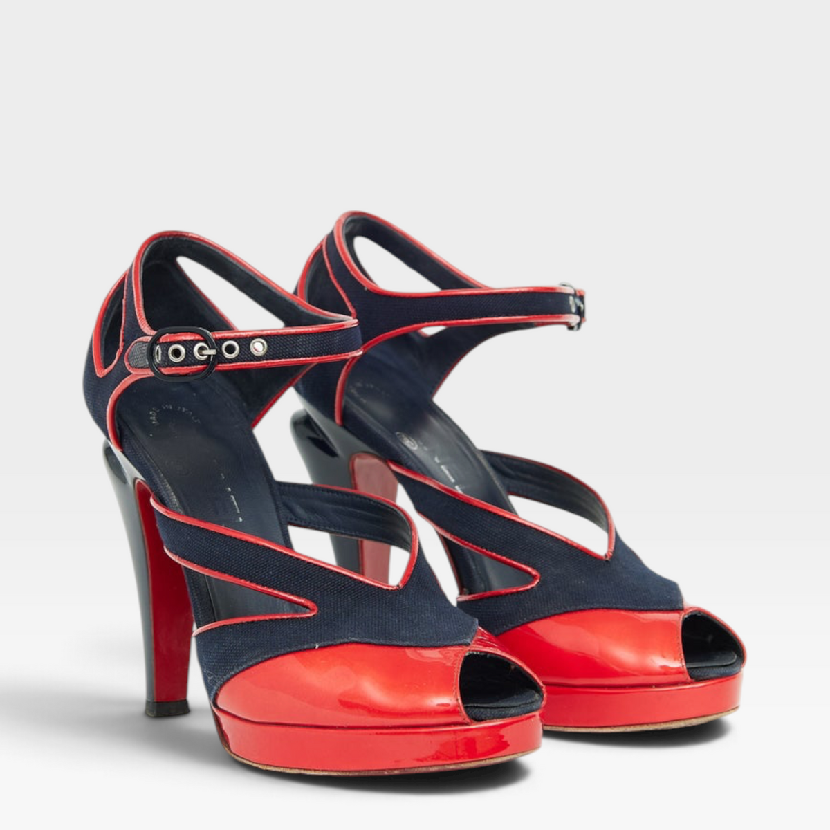 Chanel Vintage 2008 Runway Peep Toe Sandals