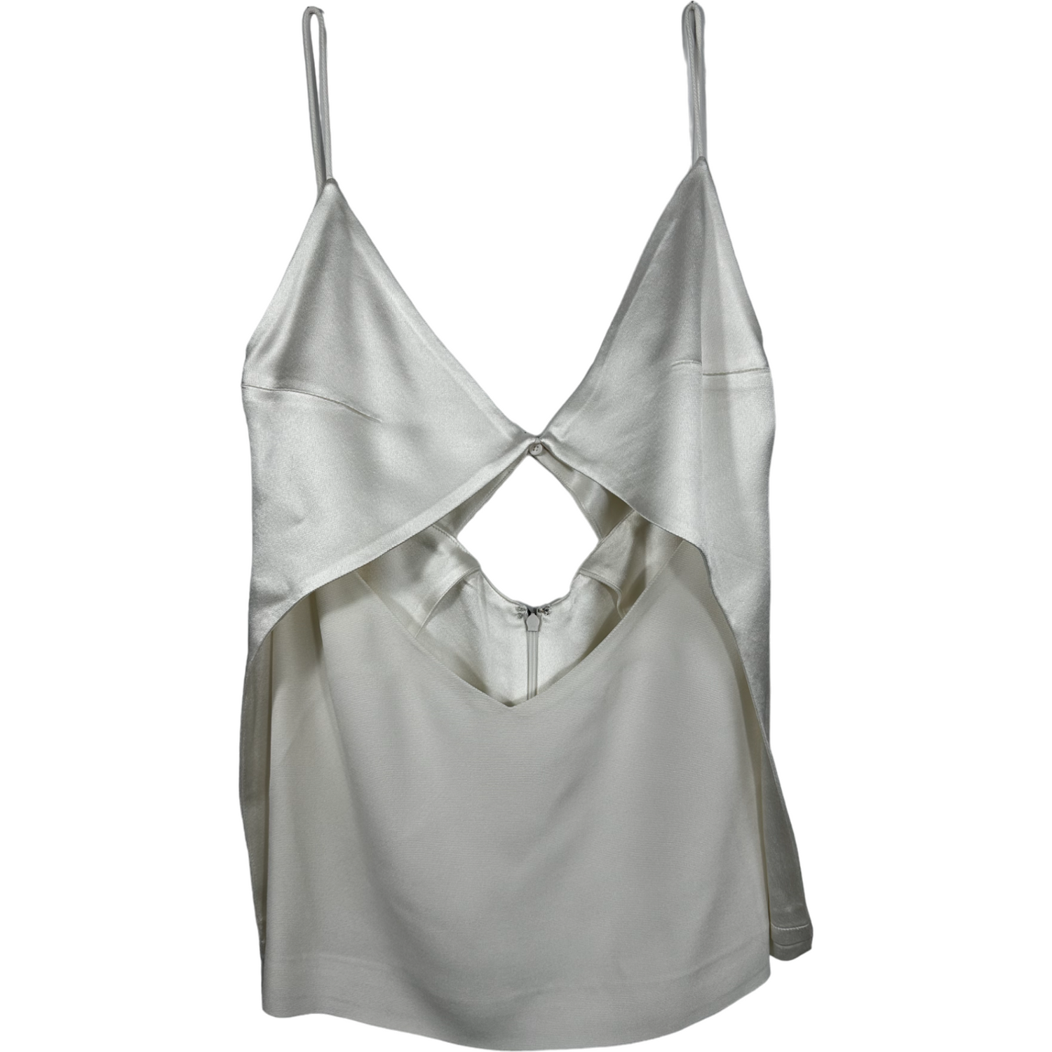 DION LEE Ivory Tessellate Cami Top 