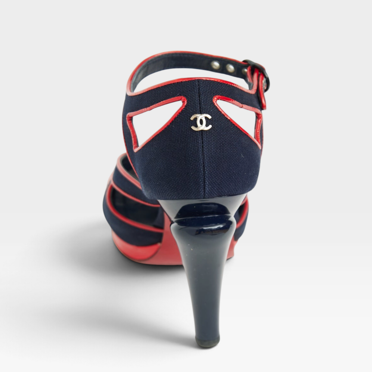 Chanel Vintage 2008 Runway Peep Toe Sandals