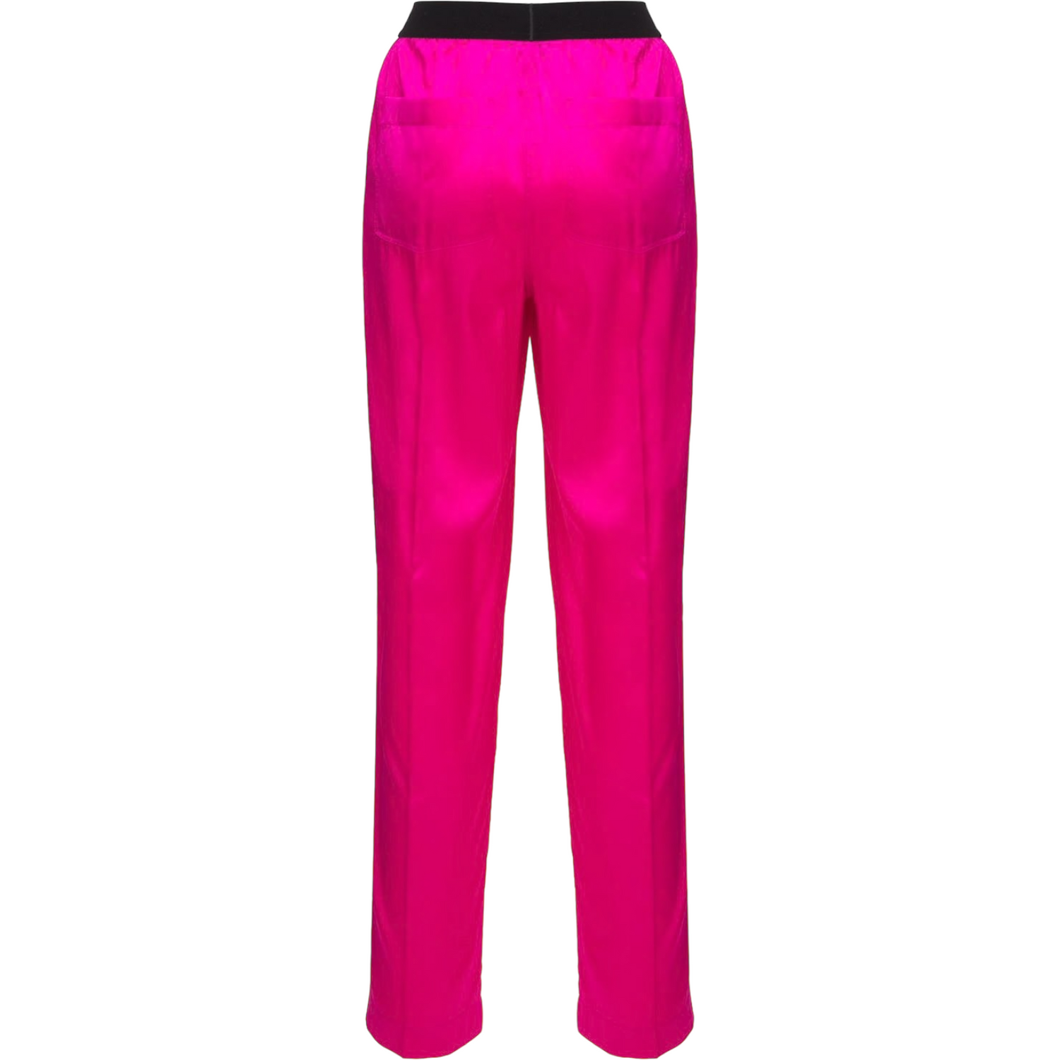 TOM FORD Pink Silk Pants With Logo