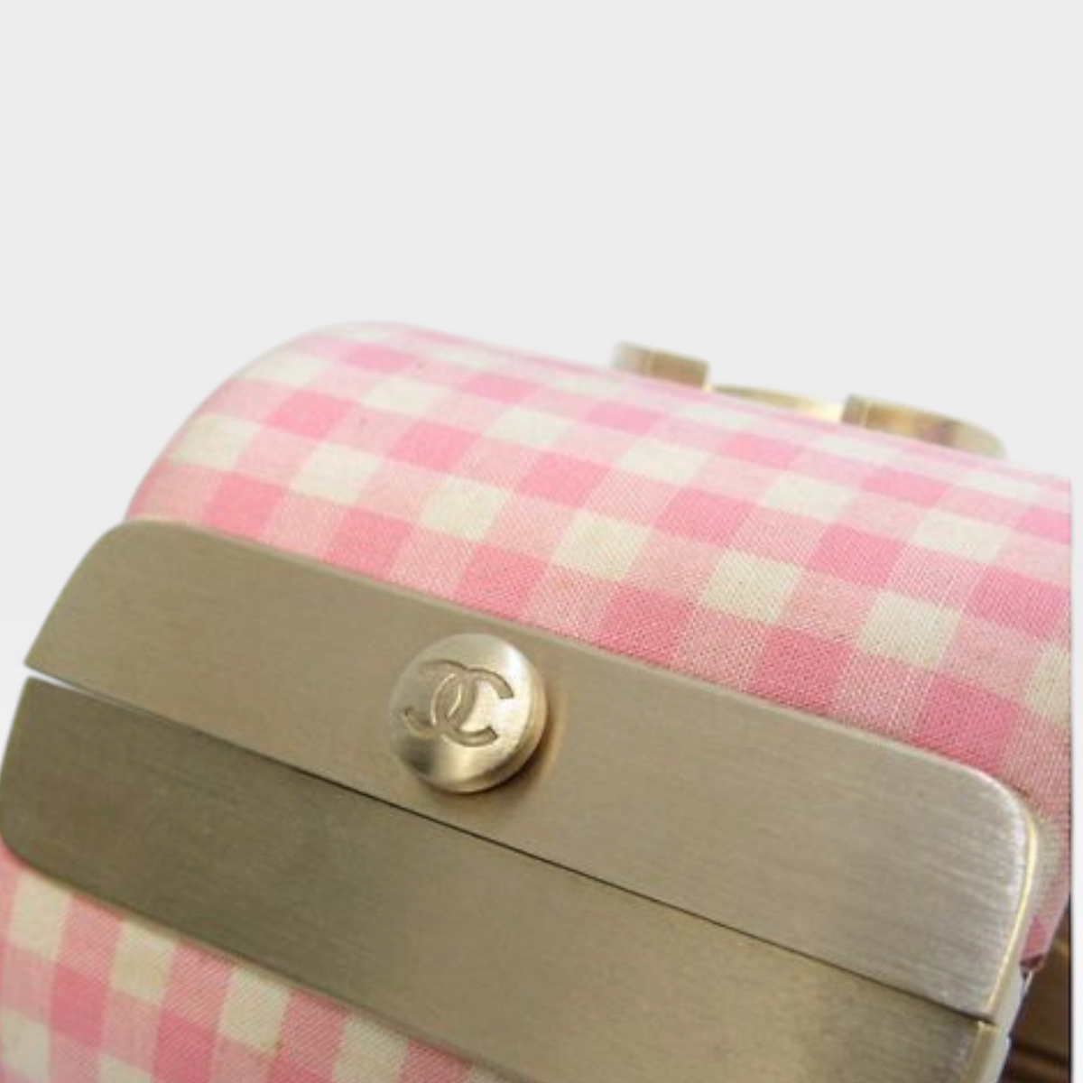 Chanel Gingham CC Cuff