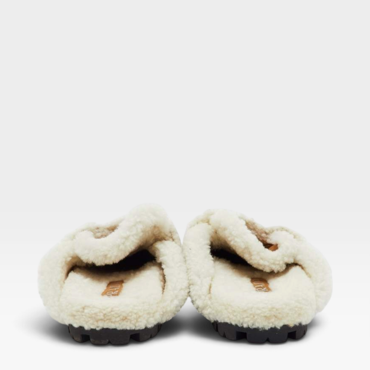 Prada Suede & Shearling Mules (Unworn)
