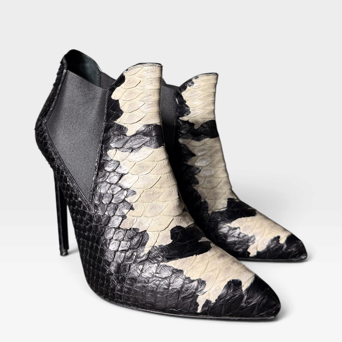 Saint Laurent Python Ankle Boots