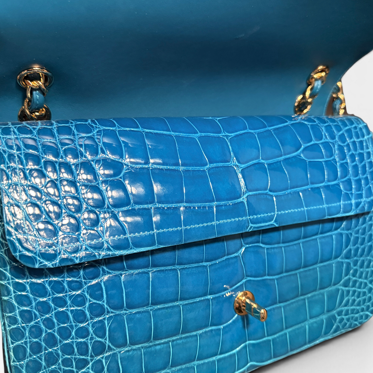 Chanel Timeless Classic Alligator – Teal