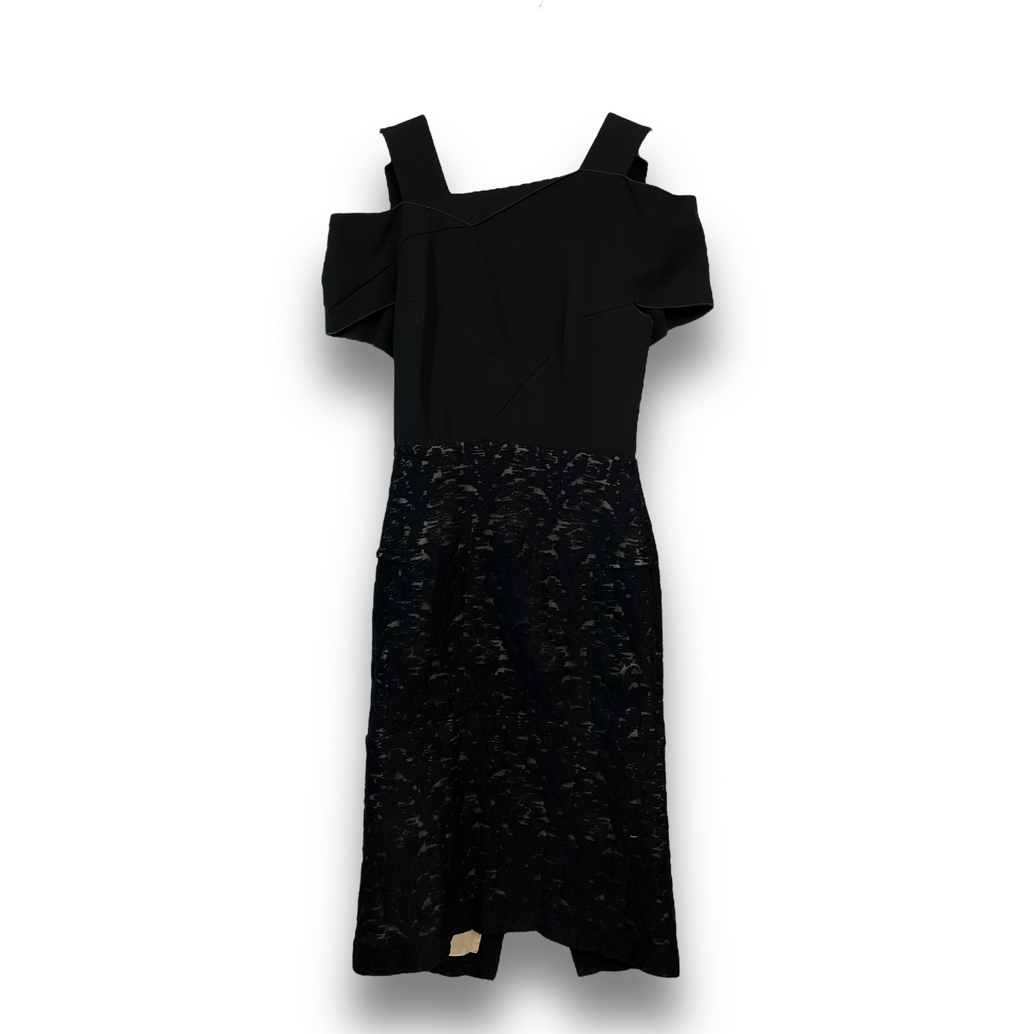 ROLAND MOURET Black Lace Shift