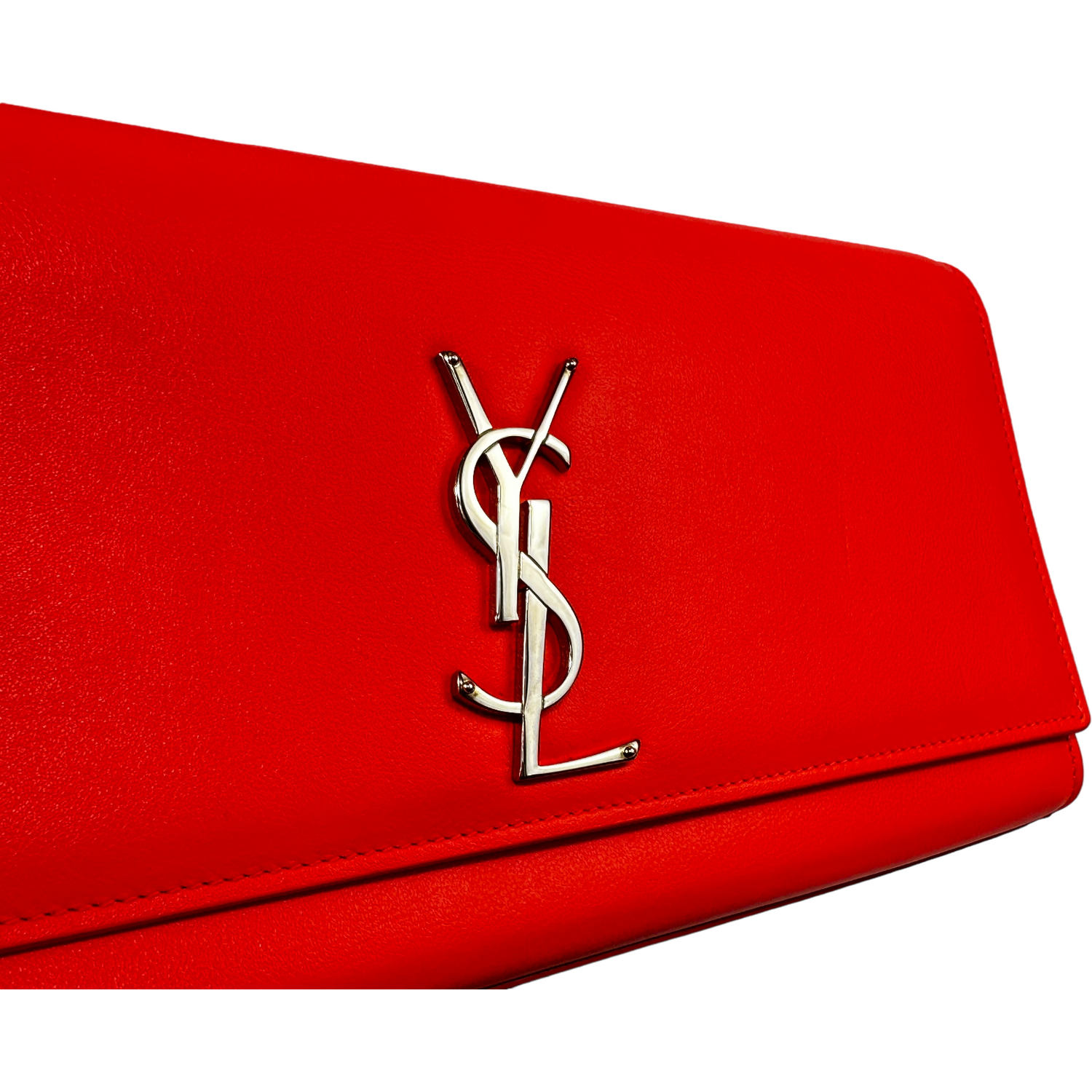 SAINT LAURENT YSL Coral Small Cassandre Clutch