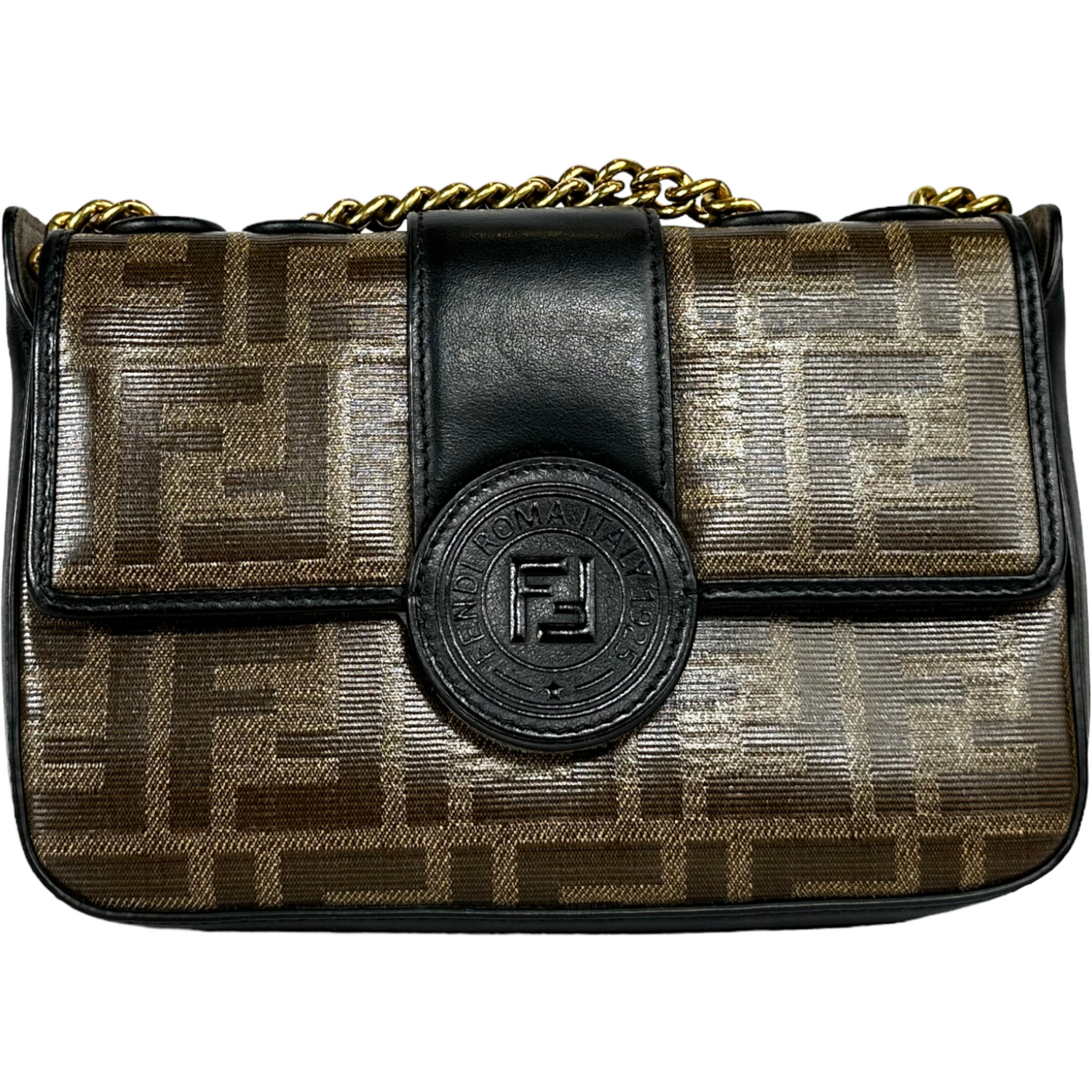 FENDI Double F Mini Shoulder Bag