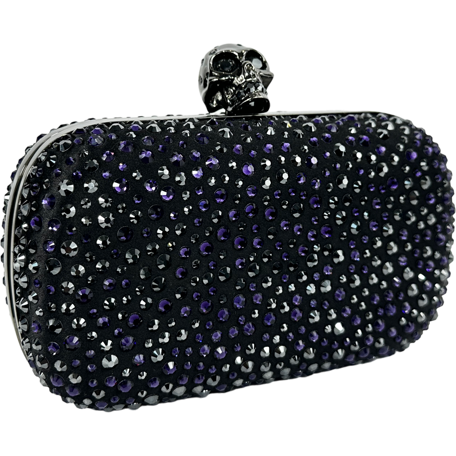 Black & purple diamond box clutch, rare collectors item