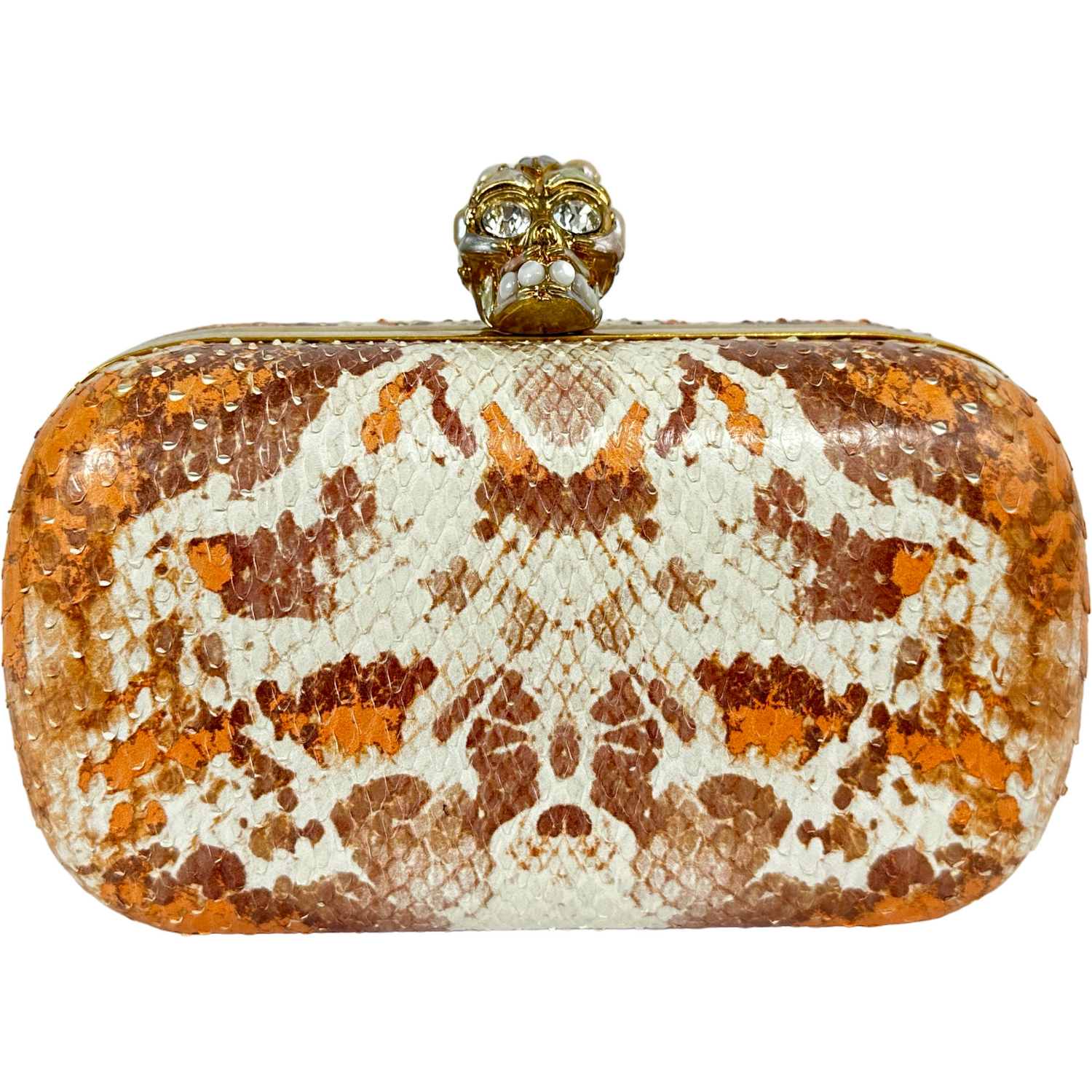 Orange snake box clutch bag, collectors item