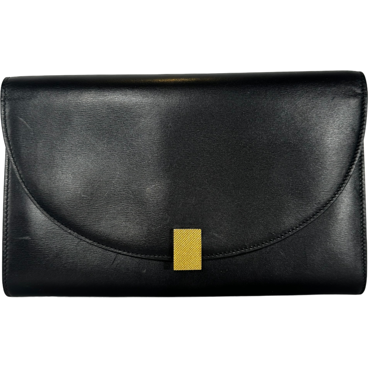 VICTORIA BECKHAM black shoulder bag with gold hardware